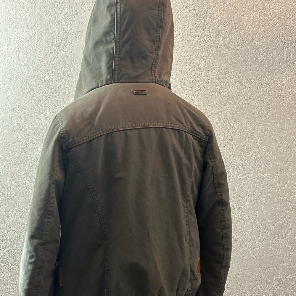 Naketano Olive Bomber Jacket with Hood - Picture 7 of 13